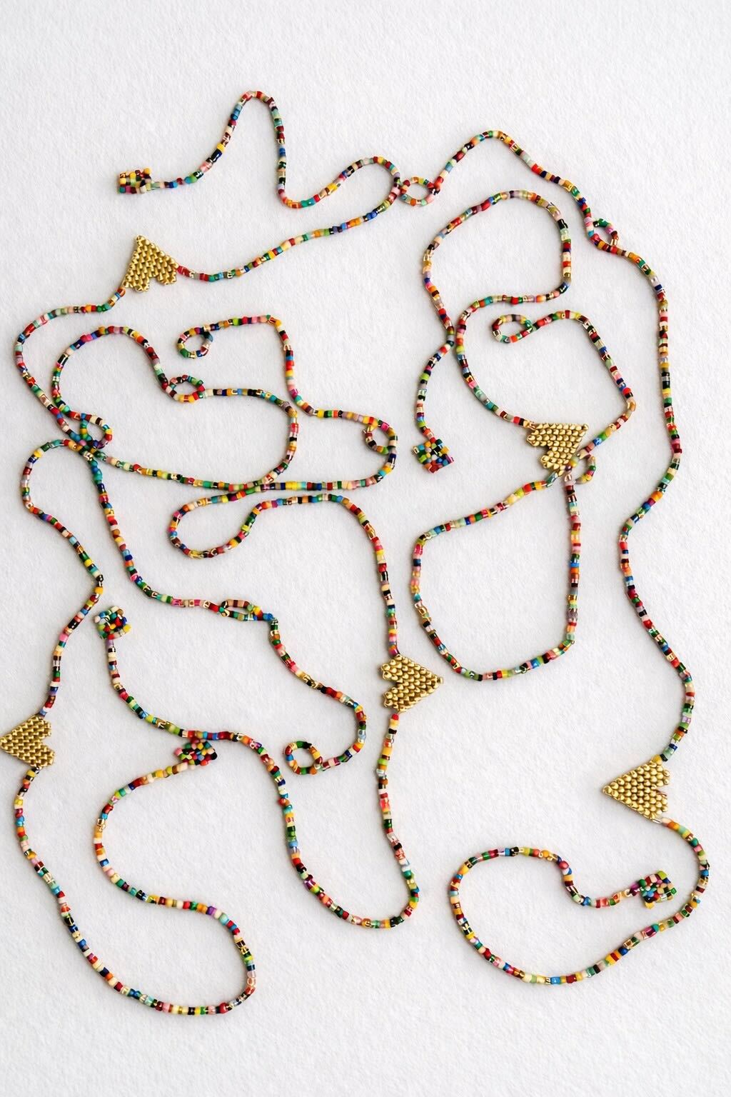 Collar Corazón Alegría Multicolor