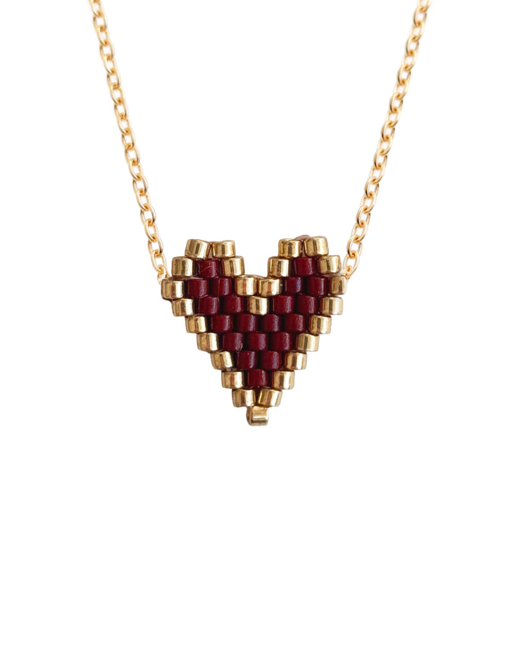 Collar Beaded Heart