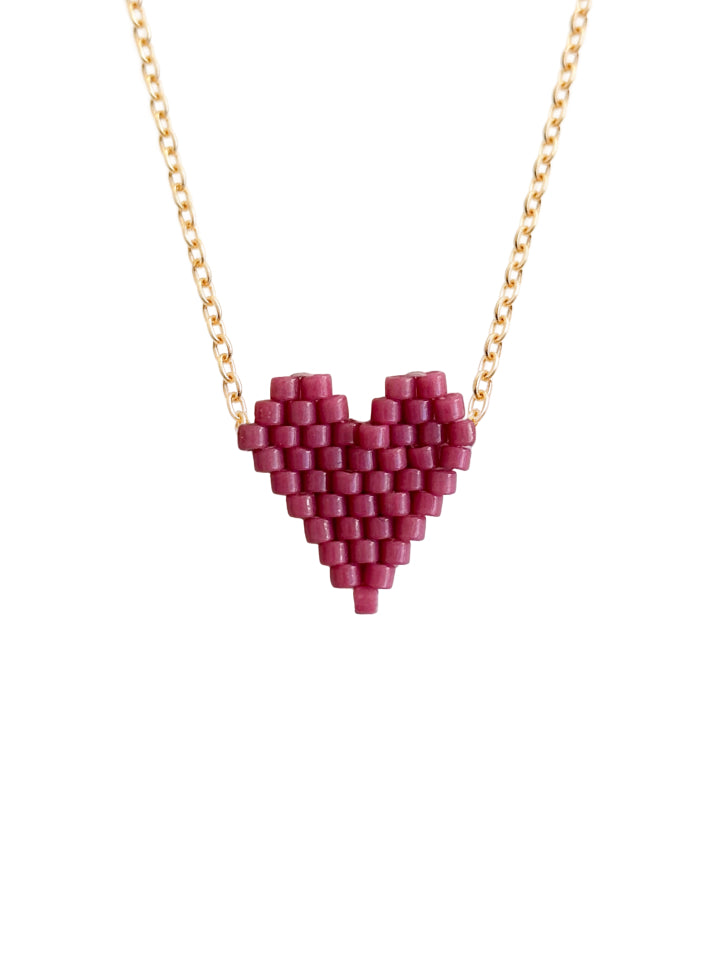 Collar Beaded Heart