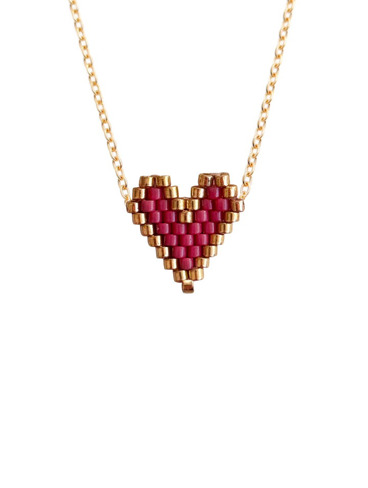 Collar Beaded Heart