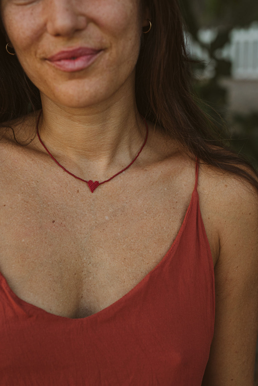 Collar Corazón Alegría Rojo