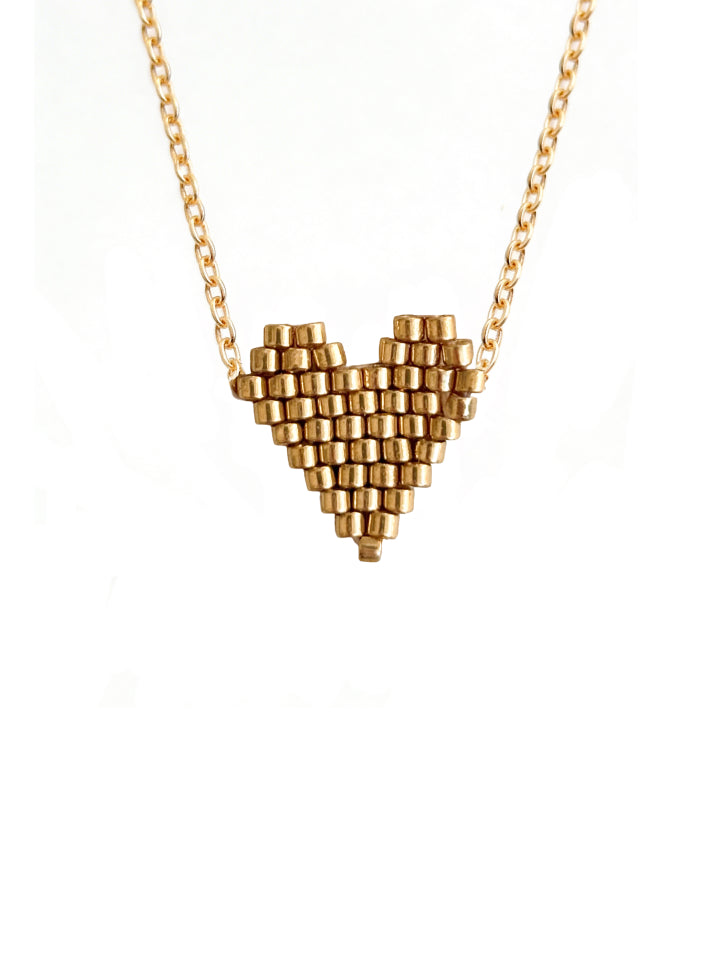 Collar Beaded Heart