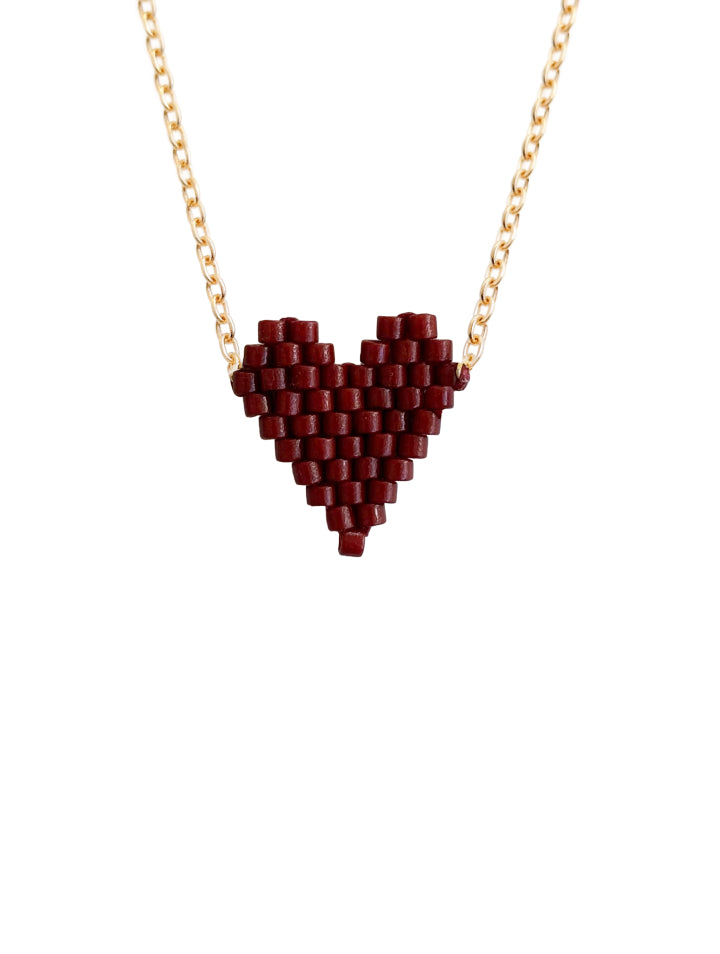 Collar Beaded Heart